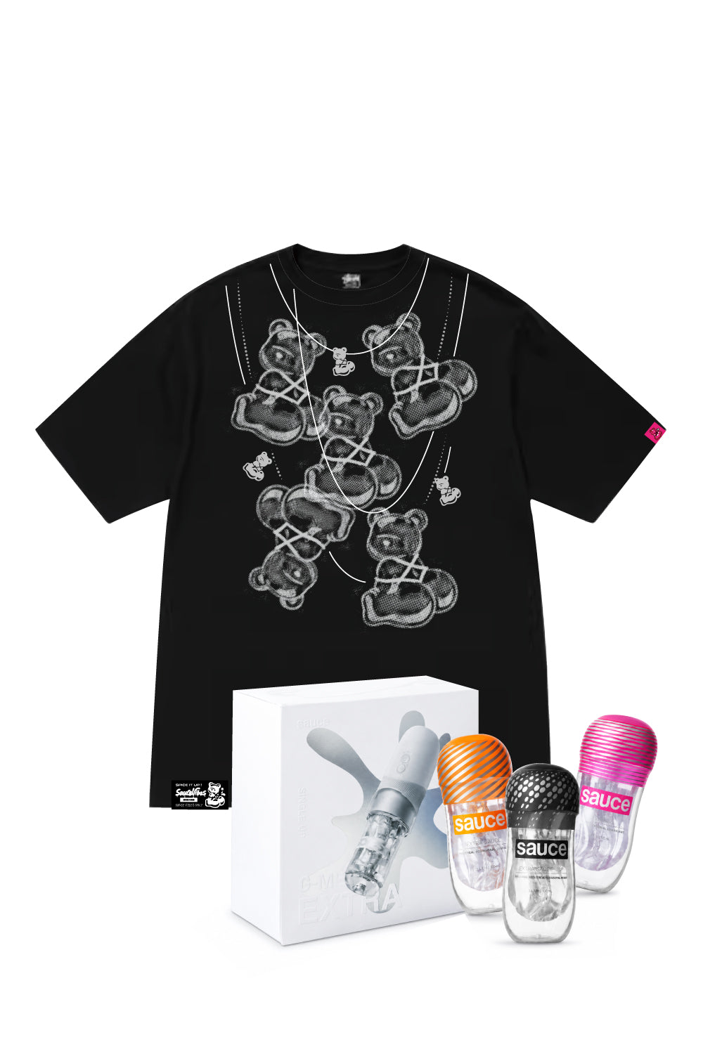 The Saucy Stash Bundle | Masturbator Set + Tee