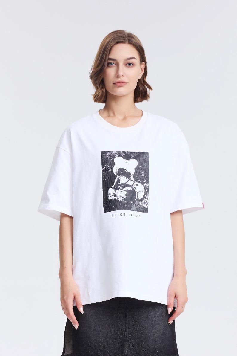 Saucy Bear in Frame T-Shirt