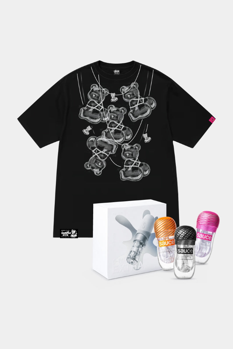 The Saucy Stash Bundle | Masturbator Set + Tee